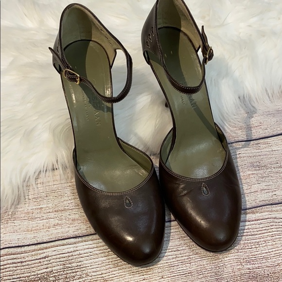 Cole Haan brown leather heels size 8.5 - Picture 3 of 7